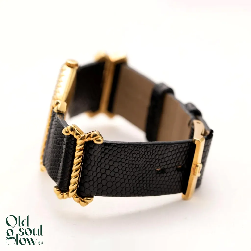 Piaget Vintage Hexagonal 18K Yellow Gold Watch, view 2