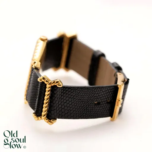 Piaget Vintage Hexagonal 18K Yellow Gold Watch, view 2