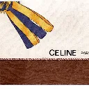 Vintage 100% Silk Scarf Horse & Carriage Motif, view 2