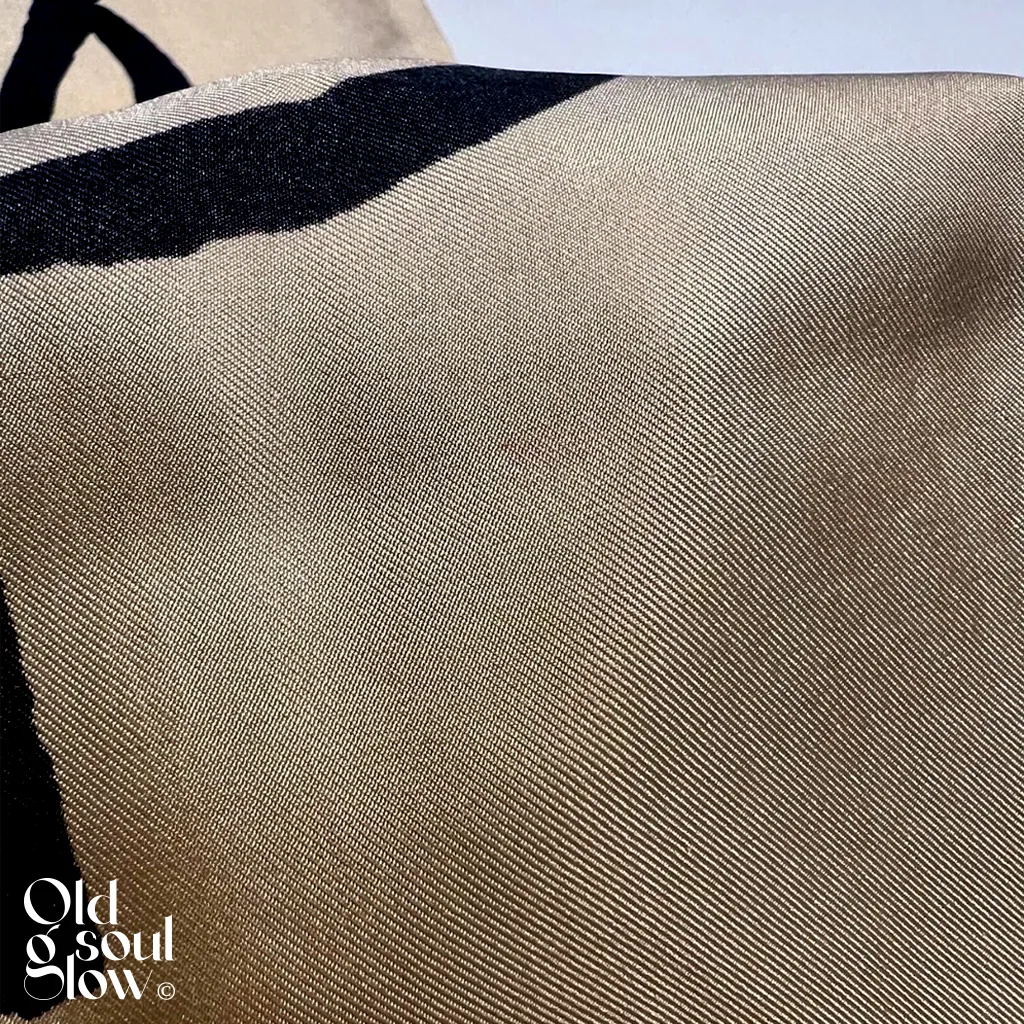 Yves Saint Laurent Vintage Beige Silk Scarf / Shawl, view 2