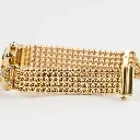 Cartier 18K Gold Cushion Watch with Diamond Bezel, view 5