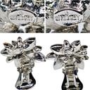 Givenchy Vintage Aurora Borealis Crystal Flower Necklace and Clip Earrings Set, Silver Tone, view 2