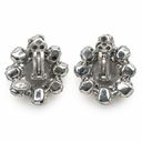 Christian Dior Vintage Mitchel Maer Blue Crystal Clip-On Earrings, view 3