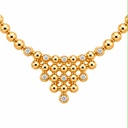 Christian Dior Vintage Crystal Bib Necklace, Gold Tone, view 2