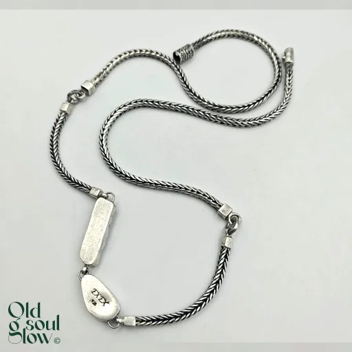 EXEX Claudia Agudelo Sterling Silver Keshi Pearl and Opal Necklace, view 2