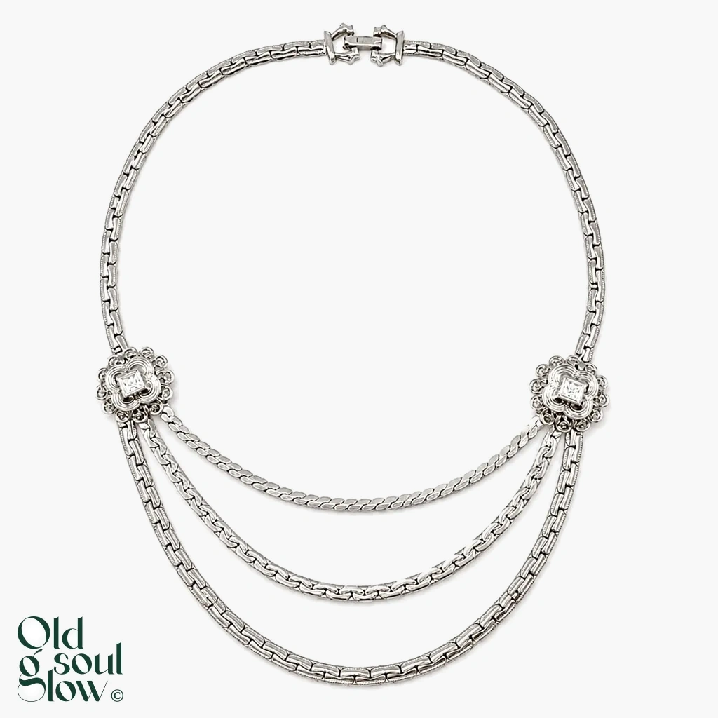 Triple-Swag Chain Necklace, Attributed to Dior