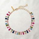 Multicolour Crystal Statement Necklace