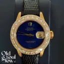 Rolex Vintage Ladies Datejust 18K Gold Diamond Watch
