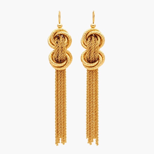 Vintage-Inspired Opera Tassel Knot Long Earrings by My Little Vendome