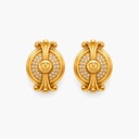 Valentino Garavani Vintage Pavé Crystal Logo Clip-On Earrings, Gold Plated