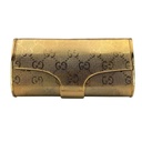 Gucci Vintage Gold GG Monogram Evening Clutch