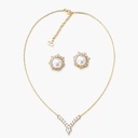 Christian Dior Vintage Faux Pearl & Crystal Rhinestone Set
