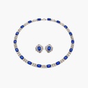 Vintage Christian Dior Germany Sapphire Blue Crystal Set